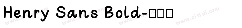 Henry Sans Bold字体转换